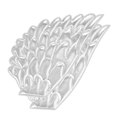 DOITOOL 2 Stück Engelsflügel Zubehör Engelsflügel-Reparaturflicken Flügelfleck Angel Wing Mend Patch Engelsflügel-Verzierung Flügel nähen Patches Schwamm Silver von DOITOOL