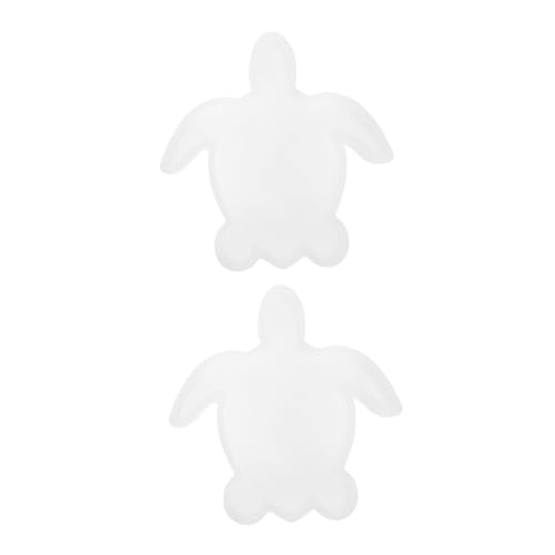 DOITOOL 2 Stück Epoxidform Fondantform Kekse Schimmel 3D-Tier-Silikonformen Epoxidharzformen Silikon Auto-Freshie-Formen Gießform aus Silikon Silikonformen für Epoxidharz Kieselgel Weiß von DOITOOL