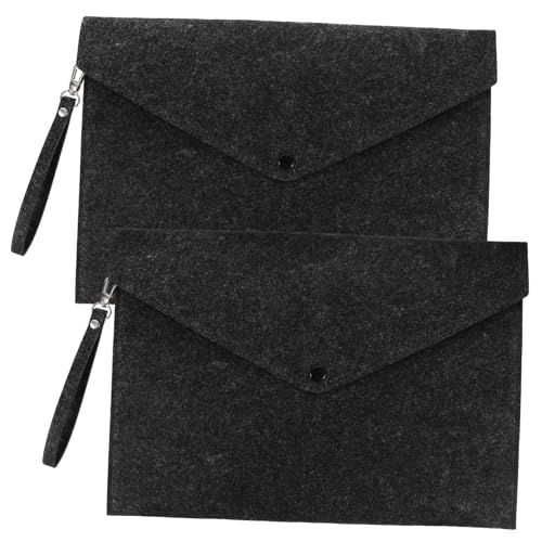 DOITOOL 2 Stück Filz Dokumentenmappe mit Knopfdesign Dateiordner Große Kapazität für Büro Reisen und Stabil und Leicht für Wichtige Unterlagen und Organisation DOITOOL 2 Stück Filz Dokumentenmappe mit Knopfdesign Dateiordner Große Kapazität für Büro Reisen und Stabil und Leicht für Wichtige Unterlagen und Organisation von DOITOOL