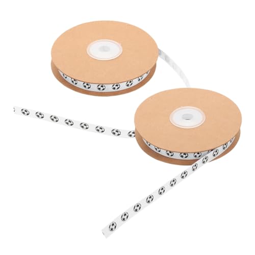 DOITOOL 2 Stück Fußball Geschenkband Breit Yards Langlebiges Sportmotiv Geschenkband für Jungen Geburtstagsfeiern DIY Basteln Natürliche Sportverpackungsschleifen DOITOOL 2 Stück Fußball Geschenkband Breit Yards Langlebiges Sportmotiv Geschenkband für Jungen Geburtstagsfeiern DIY Basteln Natürliche Sportverpackungsschleifen von DOITOOL