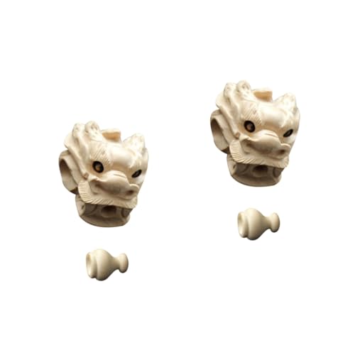 DOITOOL 2 Stück Geschnitzter Holz Drachenkopf DIY Anhänger Handgefertigte Charms für Schlüsselanhänger Armbänder Dekorative Holzperlen Buchsbaum DOITOOL 2 Stück Geschnitzter Holz Drachenkopf DIY Anhänger Handgefertigte Charms für Schlüsselanhänger Armbänder Dekorative Holzperlen Buchsbaum von DOITOOL