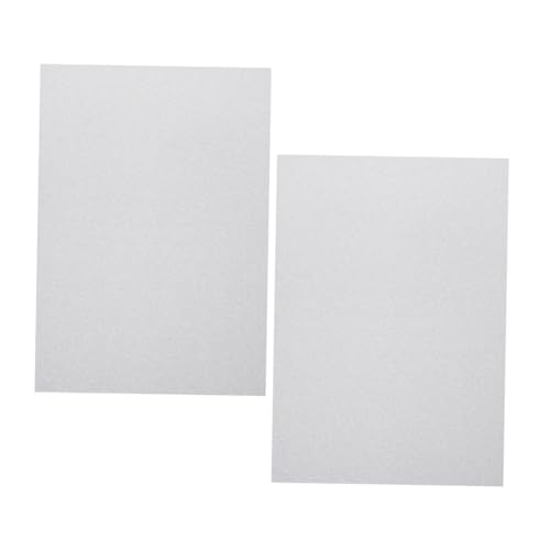 DOITOOL 2 Stück Glitzerkarton dekoratives Wellpapier Sammelalbumpapier Kartonpapier Origami-Faltpapier Kartenmaterial für Drucker Scrapbooking -Vorräte Light Grey von DOITOOL