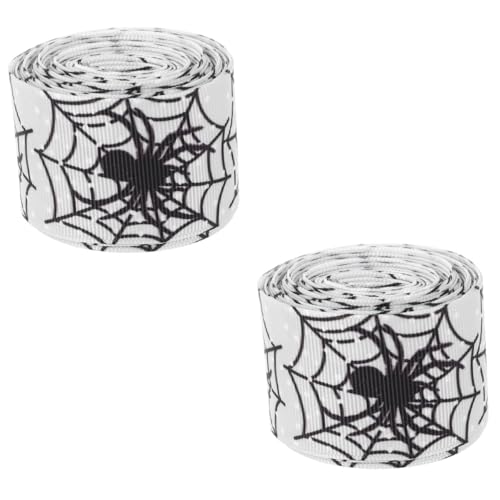 DOITOOL 2 Stück Halloween Dekoband DIY Geschenkband Langlebig für Party Geschenkverpackung Basteln Familienfeiern und Kostümdekoration DOITOOL 2 Stück Halloween Dekoband DIY Geschenkband Langlebig für Party Geschenkverpackung Basteln Familienfeiern und Kostümdekoration von DOITOOL