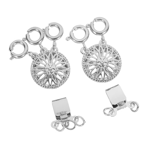 DOITOOL 2 Stück Halskettentrenner Teiler Halskette Mit Knebelverschluss Halsketten-schichtverschluss Halskettenstapel Goldene Halskette Mehrfach-halskettenverschluss Schnalle Kupfer Silver DOITOOL 2 Stück Halskettentrenner Teiler Halskette Mit Knebelverschluss Halsketten-schichtverschluss Halskettenstapel Goldene Halskette Mehrfach-halskettenverschluss Schnalle Kupfer Silver von DOITOOL