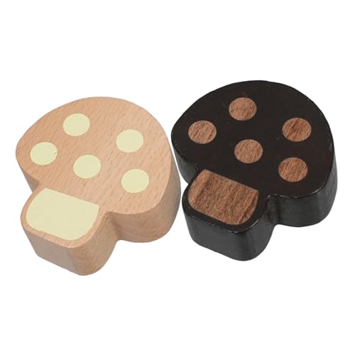 DOITOOL 2 Stück Holz Tischkartenhalter Pilz Design für Hochzeiten Partys Jahrestage und Geburtstagsfeiern Tischkartenständer aus Holz für Fotos und Notizen von DOITOOL