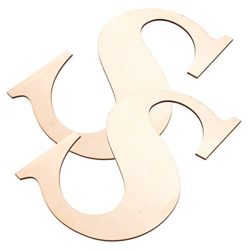 DOITOOL 2 Stück Holzbuchstaben Dekoration Alphabet Buchstaben J Lindenholz Groß Blanko Für Unfertige Heimschilder Holzhandwerk Zahlen Schnitzformen Ausschnitte Wandbuchstaben von DOITOOL