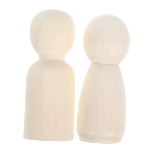 DOITOOL 2 Stück Holzpuppe Leute Pfeifen Holzornamente Zum Basteln Für Peg-puppen Steckpuppen Unvollendet Puppen Aus Holz Beige DOITOOL 2 Stück Holzpuppe Leute Pfeifen Holzornamente Zum Basteln Für Peg-puppen Steckpuppen Unvollendet Puppen Aus Holz Beige von DOITOOL