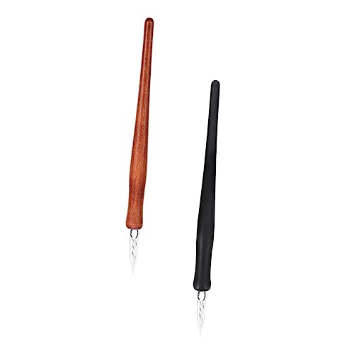 DOITOOL 2 Stück Kalligraphie-Stift Fluid Einfärben Füllfederhalter zum Schreiben Tintentauchstift feiner Punkt Tauchstifte mit Holzgriff Schreibwerkzeug hölzern Black DOITOOL 2 Stück Kalligraphie-Stift Fluid Einfärben Füllfederhalter zum Schreiben Tintentauchstift feiner Punkt Tauchstifte mit Holzgriff Schreibwerkzeug hölzern Black von DOITOOL