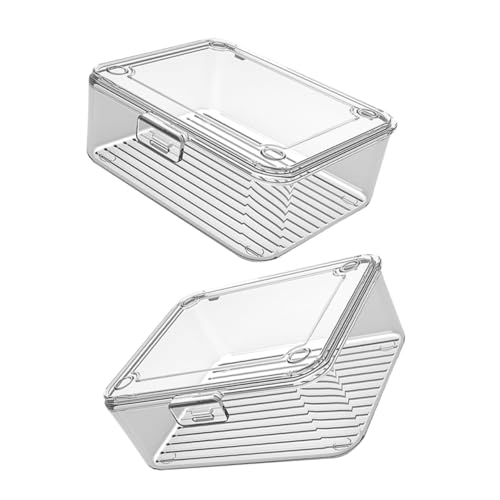 DOITOOL 2 Stück Kartenaufbewahrungsbox Transparente Kompakte und Leichte Box für Kleine Karten Sichere Verschlüsse für Sammelkarten und Kleine Gegenstände DOITOOL 2 Stück Kartenaufbewahrungsbox Transparente Kompakte und Leichte Box für Kleine Karten Sichere Verschlüsse für Sammelkarten und Kleine Gegenstände von DOITOOL