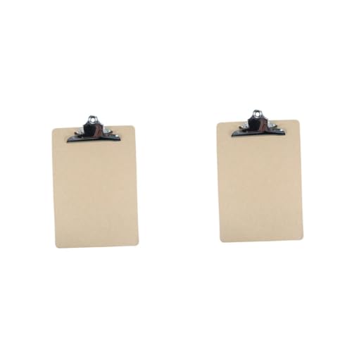 DOITOOL 2 Stück Klemmbrett Ordner aus Holz Kratzfestes Hardboard mit Flachem Metallclip Stabile Halterung für Schule Büro Restaurant Schreibunterlage mit Aufhängeschlaufe DOITOOL 2 Stück Klemmbrett Ordner aus Holz Kratzfestes Hardboard mit Flachem Metallclip Stabile Halterung für Schule Büro Restaurant Schreibunterlage mit Aufhängeschlaufe von DOITOOL