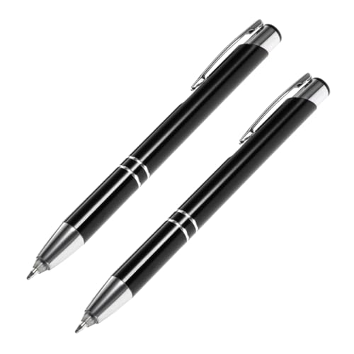 DOITOOL 2 Stück Kugelschreiber aus Metall Stift drücken Stifte für die Schule Multifunktions-Kugelschreiber Neuheitsstift kreativer Kugelschreiber Multifunktionsstift Schwarz von DOITOOL