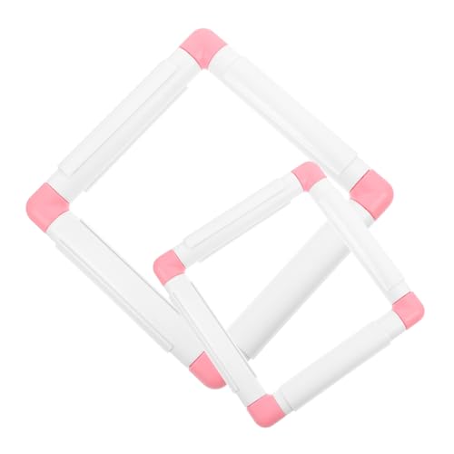 DOITOOL 2 Stück Kunststoff Stickrahmen DIY Tool für Stoffkunst Weihnachtsgeschenk für Bastelliebhaber DOITOOL 2 Stück Kunststoff Stickrahmen DIY Tool für Stoffkunst Weihnachtsgeschenk für Bastelliebhaber von DOITOOL