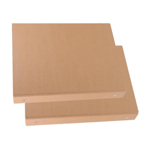 DOITOOL 2 Stück Loseblatt-Bucheinband Multipack Mini Mülltonne Etiketten Ordner Ordner Mikro büroartikel Bürozubehör Ringbuch Binderabdeckungsschutz Binder Notizbuchhülle Kraftpapier Brown von DOITOOL