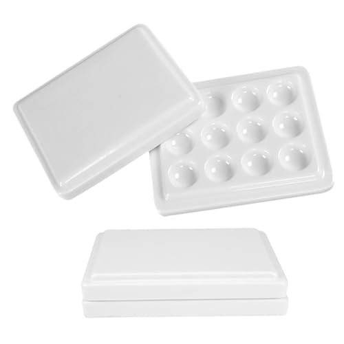 DOITOOL 2 Stück Luftdichte Mischpalette mit Deckel Fächer Kunststoff Künstler zum Organisierten Farbmanagement und Effizientem DOITOOL 2 Stück Luftdichte Mischpalette mit Deckel Fächer Kunststoff Künstler zum Organisierten Farbmanagement und Effizientem von DOITOOL