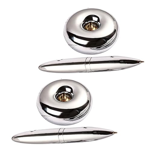 DOITOOL 2 Stück Magnetische Metall Kugelschreiber Schwebende Schreibstifte für Büro Elegante Ballpoint Pens für Männer für Unterschriften und Bürobedarf von DOITOOL