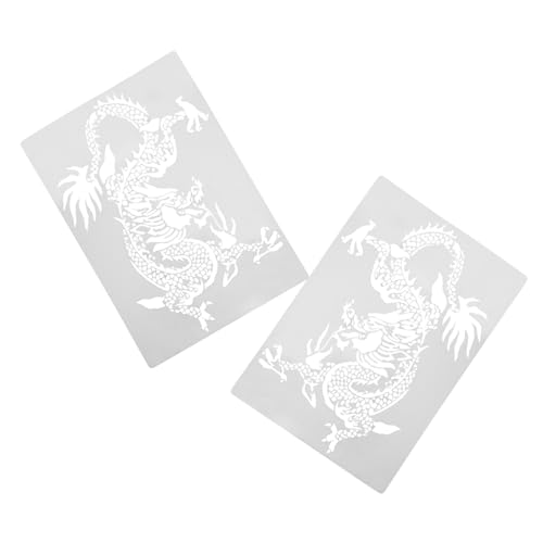 DOITOOL 2 Stück Malvorlagen Schablonen für Drachen Malvorlagen Zeichenschablonen Wiederverwendbare Wand und Holzmalvorlagen Fördert Motorische Fähigkeiten und Kreativität DOITOOL 2 Stück Malvorlagen Schablonen für Drachen Malvorlagen Zeichenschablonen Wiederverwendbare Wand und Holzmalvorlagen Fördert Motorische Fähigkeiten und Kreativität von DOITOOL