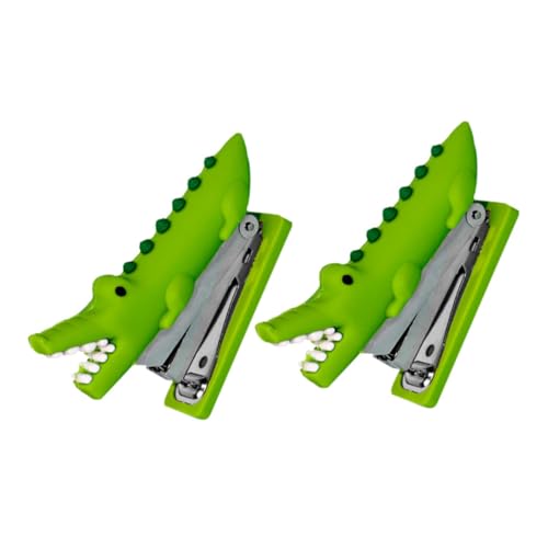 DOITOOL 2 Stück Mini Krokodil Hefter Silikon Desktop Hefter Tierform Tragbar Leicht Für Dokumentenorganisation Und Schreibtischdekoration DOITOOL 2 Stück Mini Krokodil Hefter Silikon Desktop Hefter Tierform Tragbar Leicht Für Dokumentenorganisation Und Schreibtischdekoration von DOITOOL