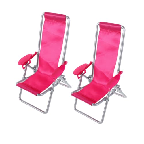 DOITOOL 2 Stück Miniatur Klappbarer Strandstuhl Realistischer Mini Liegestuhl für Puppenhaus Platzsparend Leicht und Tragbar für Dekoration und Kleine Räume DOITOOL 2 Stück Miniatur Klappbarer Strandstuhl Realistischer Mini Liegestuhl für Puppenhaus Platzsparend Leicht und Tragbar für Dekoration und Kleine Räume von DOITOOL