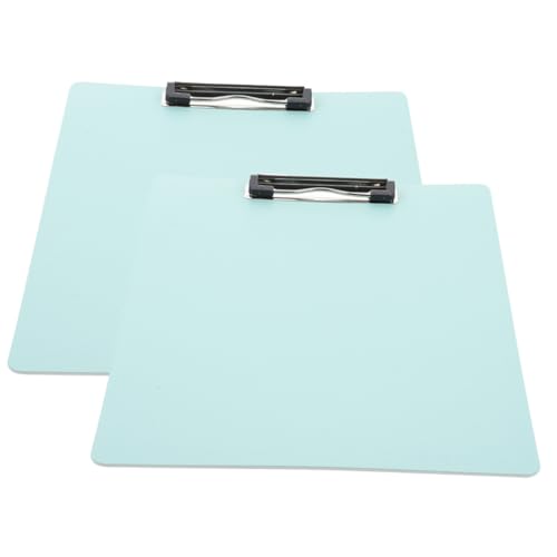 DOITOOL 2 Stück Multi Funktion Klemmbrett Pastellgrün Robustes Schreibbrett für Büro Schule und Zuhause zur Organisation von Dokumenten und Notizen von DOITOOL