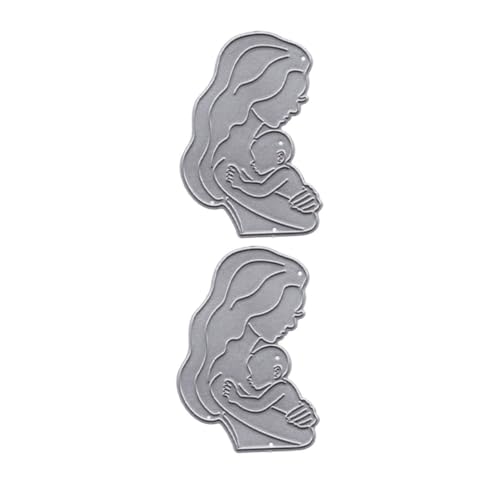 DOITOOL 2 Stück Mutter Schneidform Carbonstahl Stanzformen für Diy Bastelprojekte Geeignet für Karten Scrapbooking und Kreative Dekorationen von DOITOOL