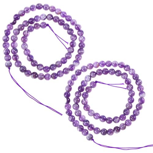 DOITOOL 2 Stück Natürliche Amethyst Edelstein Perlen Lose Schmuckperlen DIY Schmuckherstellung Armband Halskette Basteln Lila Schmuckzubehör DOITOOL 2 Stück Natürliche Amethyst Edelstein Perlen Lose Schmuckperlen DIY Schmuckherstellung Armband Halskette Basteln Lila Schmuckzubehör von DOITOOL