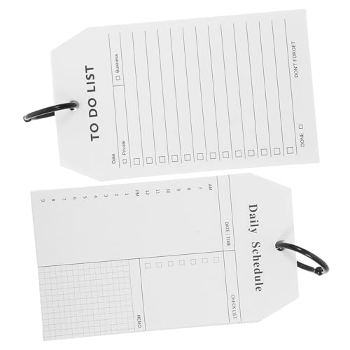 DOITOOL 2 Stück Notizbuch TODO List Notebook Täglicher Aufgabennotizblock täglicher notizplaner Tagesplaner Notizblock Notizblöcke für den Desktop Memo Note Papier Weiß DOITOOL 2 Stück Notizbuch TODO List Notebook Täglicher Aufgabennotizblock täglicher notizplaner Tagesplaner Notizblock Notizblöcke für den Desktop Memo Note Papier Weiß von DOITOOL