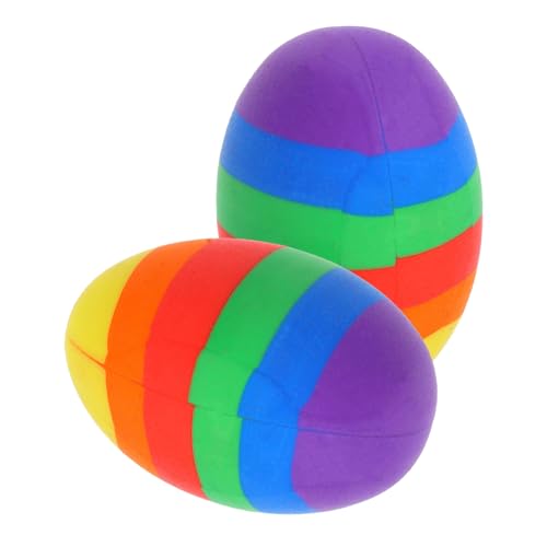 DOITOOL 2 Stück Osterei-Radiergummi lustig klein Eier Artikel Party geschenkideen ostern Radiergummi für Radierer für Mini-Radierer Mini- -Radiergummis von DOITOOL