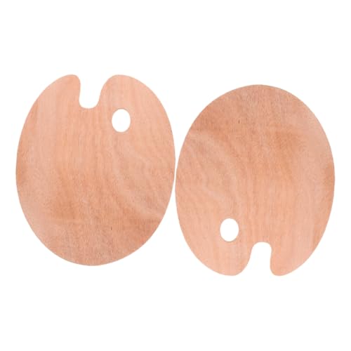 DOITOOL 2 Stück Oval Holz Künstlerpalette mit Daumenloch Langlebig und Ergonomisch für Öl Gouachefarben Multifarbiges Mischen Stabile Malpalette aus Robustem Holz für Acrylfarben und DOITOOL 2 Stück Oval Holz Künstlerpalette mit Daumenloch Langlebig und Ergonomisch für Öl Gouachefarben Multifarbiges Mischen Stabile Malpalette aus Robustem Holz für Acrylfarben und von DOITOOL