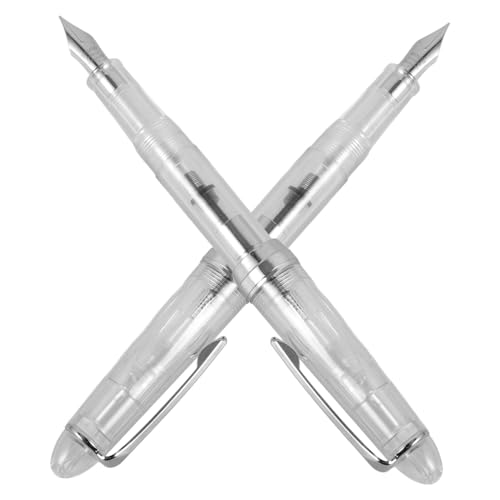 DOITOOL 2 Stück Piston Ink Pen Füllfederhalter Zeichnung Füller Kolben wieder auffüllbar Signaturstift Stiftbrunnen feiner Tipps Brunnenstift Farbbrunnenstifte Schreibschriftstift Plastik DOITOOL 2 Stück Piston Ink Pen Füllfederhalter Zeichnung Füller Kolben wieder auffüllbar Signaturstift Stiftbrunnen feiner Tipps Brunnenstift Farbbrunnenstifte Schreibschriftstift Plastik von DOITOOL