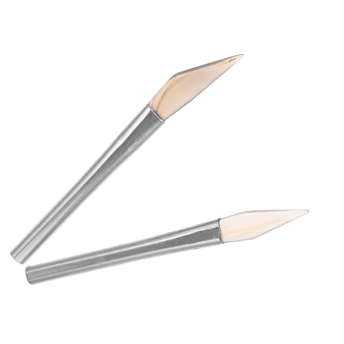 DOITOOL 2 Stück Poliermesser Schmuck Achat für Polierer Polieren jewelry cleaner goldschmiedewerkzeuge Goldschmied Werkzeug metall politur DIY-Tool Bastelbedarf Rostfreier Stahl von DOITOOL