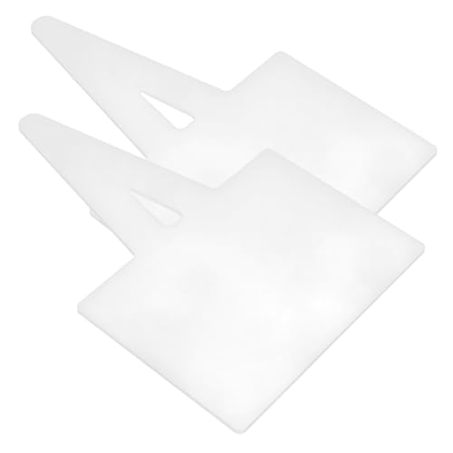 DOITOOL 2 Stück Preisschilder Für Den Einzelhandel Schild Zum Ausstellen Planke Fan-shop Anzeige Steht Die Lebensmittelschild Beschreibbares Zeichen Etikett Schild Speichern Acryl Weiß von DOITOOL