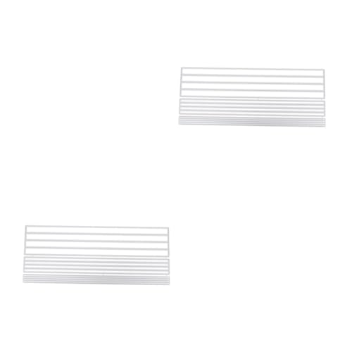 DOITOOL 2 Stück Rechteckige Stanzform Karbonstahl Prägeschablone für Scrapbooking Diy Alben und Foto Rahmen Dekorationen Langlebig und Tragbar für Bastelprojekte von DOITOOL