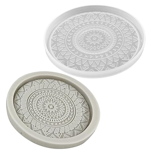 DOITOOL 2 Stück Runde Silikon Untersetzer Gießform DIY Silikonform für Kreative Tischdekoration Hohe Elastizität Leicht zu Entformen für Zuhause und Veranstaltungen DOITOOL 2 Stück Runde Silikon Untersetzer Gießform DIY Silikonform für Kreative Tischdekoration Hohe Elastizität Leicht zu Entformen für Zuhause und Veranstaltungen von DOITOOL