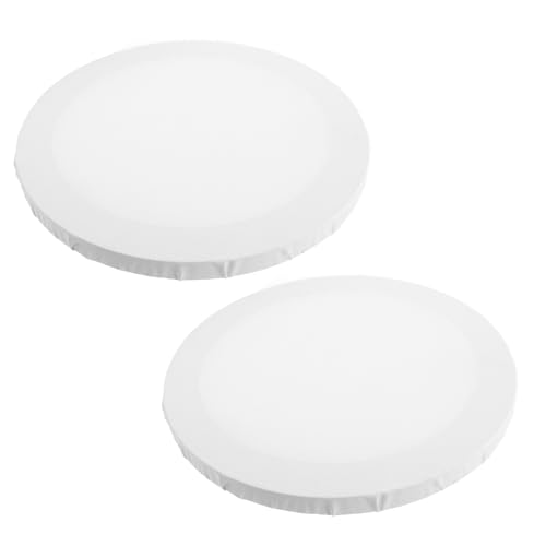 DOITOOL 2 Stück Runder Ölgemälderahmen Leinwände zum Malen Acrylmalerei Leinwandrahmen für Ölgemälde Acrylfarbe auf Leinwandfarbe Ölgemälde-Leinwandrahmen runde Holz Weiß von DOITOOL