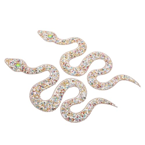 DOITOOL 2 Stück Schlangen Strass Bügelbilder Funkelnde Diy Applikationen für Kleidung Schuhe Taschen und Hüte Vielseitig Einsetzbar ohne Nähen Langlebige Kristallverzierung für DOITOOL 2 Stück Schlangen Strass Bügelbilder Funkelnde Diy Applikationen für Kleidung Schuhe Taschen und Hüte Vielseitig Einsetzbar ohne Nähen Langlebige Kristallverzierung für von DOITOOL