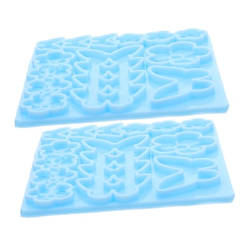 DOITOOL 2 Stück Schmetterlingsform schmetterlinge spangen Anhänger Formen butterfly hair pin mini butterfly hair clips Gießformen für Haarspangen DIY-Schmuckherstellungsform Kieselgel Blau von DOITOOL