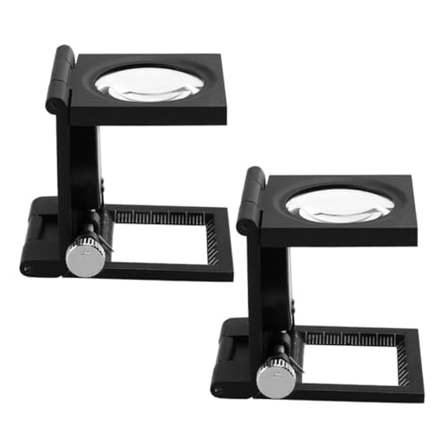 DOITOOL 2 Stück Schmucklupe mit Präzisionszeiger Kompakte Tischlupe für Juwelierarbeiten Faltbare Vergrößerungsglas mit Maßstab zur Bewertung von Edelsteinen und Antiquitäten DOITOOL 2 Stück Schmucklupe mit Präzisionszeiger Kompakte Tischlupe für Juwelierarbeiten Faltbare Vergrößerungsglas mit Maßstab zur Bewertung von Edelsteinen und Antiquitäten von DOITOOL