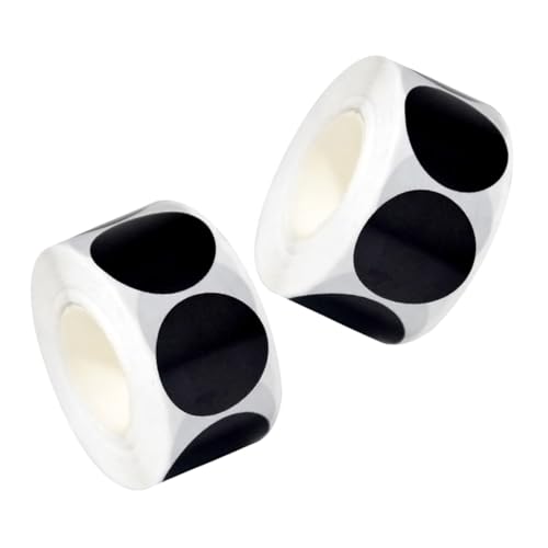 DOITOOL 2 Stück Schwarze Rundaufkleber Selbstklebende Etiketten aus Robustem Kupferdruckpapier Ablösbar Beschriftbar für Büro Schule und DIY Organisation DOITOOL 2 Stück Schwarze Rundaufkleber Selbstklebende Etiketten aus Robustem Kupferdruckpapier Ablösbar Beschriftbar für Büro Schule und DIY Organisation von DOITOOL