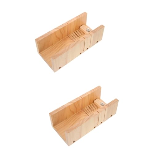 DOITOOL 2 Stück Seifenschneider Halter Slots Seifenlaibschneider rechteckig Cutter zur Seifenherstellung handgemachte Seifenformen Seifenform basteln rustikale Seifenschale aus Holz Metall von DOITOOL