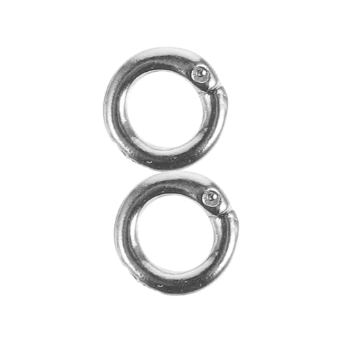 DOITOOL 2 Stück Silber Schmuck Verschlussringe Runde Schmuckverbinder für Diy Armbänder Robuste Split Ringe für Schmuckherstellung Verschiedene Bastelprojekte DOITOOL 2 Stück Silber Schmuck Verschlussringe Runde Schmuckverbinder für Diy Armbänder Robuste Split Ringe für Schmuckherstellung Verschiedene Bastelprojekte von DOITOOL