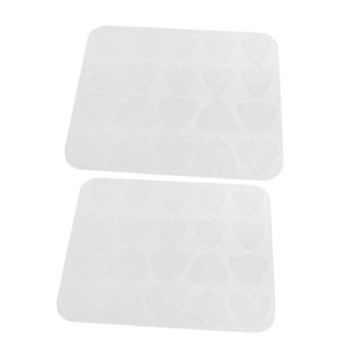 DOITOOL 2 Stück Silikon Gitarren-plektrum Formen Dreieckige Gitarre Pick Mold für DIY Schmuck Harz Schlüsselanhänger Ohrstecker Epoxidharz Form Zubehör von DOITOOL