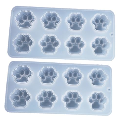 DOITOOL 2 Stück Silikon Katzenpfoten Gießform Diy Epoxidharz Bastelvorm für Kreative Handarbeiten Langlebig und Einfach zu Reinigen für Dekorationen von DOITOOL