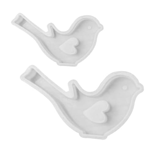 DOITOOL 2 Stück Silikon Vogel Gießform Flexibel für Dekoration Basteln und Epoxidharz Abnehmbare DIY Vogel Silikonform für Schokolade Kuchen Candy Kunsthandwerk von DOITOOL