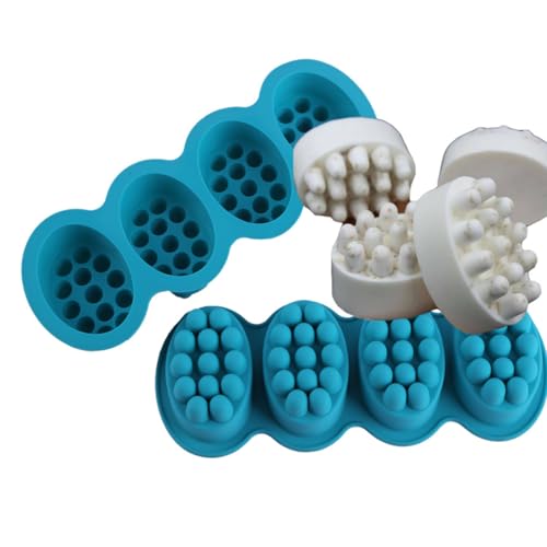 DOITOOL 2 Stück Silikonform 4-Kavitäten-Massagebürstenform Formenbausatz für die Seifenherstellung Bad Seifenbasis Hersteller Oval Backen kuchenform 4-fach Werkzeug Kuchen -Backform DOITOOL 2 Stück Silikonform 4-Kavitäten-Massagebürstenform Formenbausatz für die Seifenherstellung Bad Seifenbasis Hersteller Oval Backen kuchenform 4-fach Werkzeug Kuchen -Backform von DOITOOL