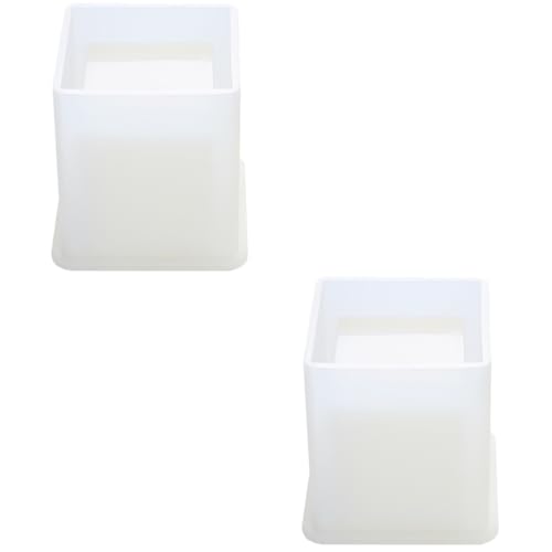 DOITOOL 2 Stück Silikonform für Quadratische Formen Diy Epoxidharz Gießform für Kreative Bastelprojekte für Fondant Kuchen und Mehr von DOITOOL