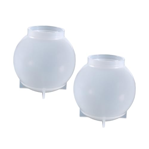 DOITOOL 2 Stück Silikonform für Resin Kugel Hitzebeständig Flexible DIY Gießform für Kristall Cluster Ornament Herstellung Nahtlose Runde Form für Wohn Bürodekoration DOITOOL 2 Stück Silikonform für Resin Kugel Hitzebeständig Flexible DIY Gießform für Kristall Cluster Ornament Herstellung Nahtlose Runde Form für Wohn Bürodekoration von DOITOOL