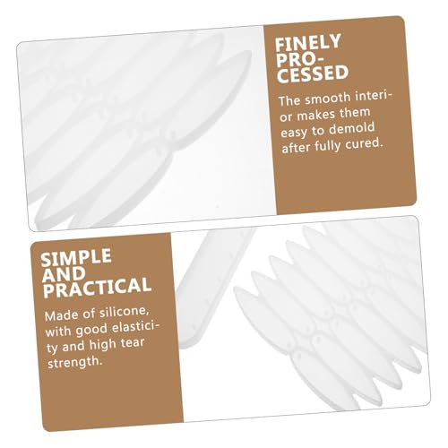 DOITOOL 2 Stück Silikonformen für Windspiel Basteln Flexible Langlebige Resin Gießform Transparente DIY Deko Anhänger für Garten und Wand Leicht zu Entformen und Reinigen von DOITOOL