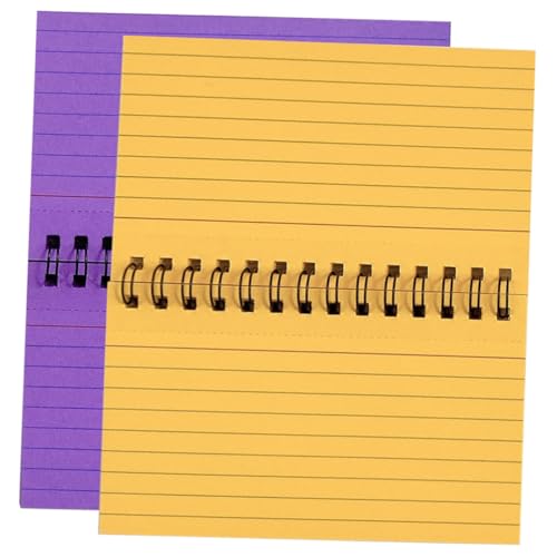 DOITOOL 2 Stück Spiralnotizblöcke mit Farbigen Indexkarten Abreißbare Notizhefte für Büro Schule und Zuhause für To Do Listen und Notizen von DOITOOL