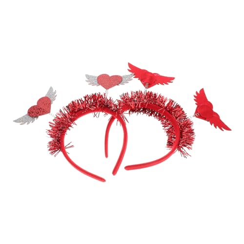 DOITOOL 2 Stück Stirnband Kopfbedeckung Zum Valentinstag Valentinstag-accessoire Valentinstagshaarzubehör Valentinstag -partyzubehör Haarreifen Mit Glitzerherzen Rot Plastik DOITOOL 2 Stück Stirnband Kopfbedeckung Zum Valentinstag Valentinstag-accessoire Valentinstagshaarzubehör Valentinstag -partyzubehör Haarreifen Mit Glitzerherzen Rot Plastik von DOITOOL