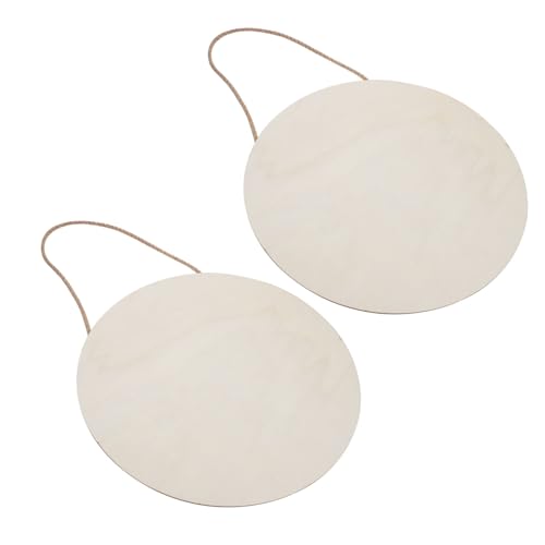 DOITOOL 2 Stück Teiliges DIY Holzschild Runde Türschilder aus Naturbelassenem Holz zum Bemalen Personalisierbare Haustürdekoration für Party Hochzeit Festival Nachhaltige Holzscheiben zum DOITOOL 2 Stück Teiliges DIY Holzschild Runde Türschilder aus Naturbelassenem Holz zum Bemalen Personalisierbare Haustürdekoration für Party Hochzeit Festival Nachhaltige Holzscheiben zum von DOITOOL